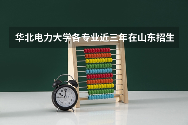 华北电力大学各专业近三年在山东招生人数一览表