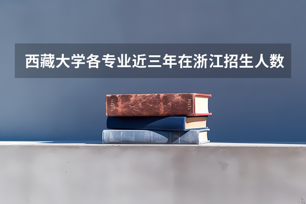 西藏大学各专业近三年在浙江招生人数一览表