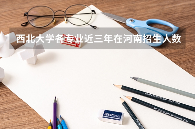 西北大学各专业近三年在河南招生人数一览表