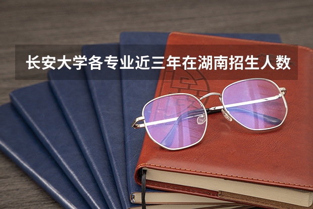 长安大学各专业近三年在湖南招生人数一览表